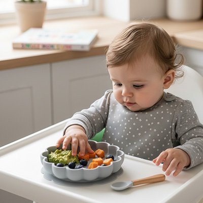 Assiette bébé ventouse | Antidérapante | Maman Magnifique