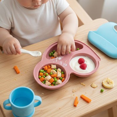 Assiette bébé ventouse | Antidérapante | Maman Magnifique