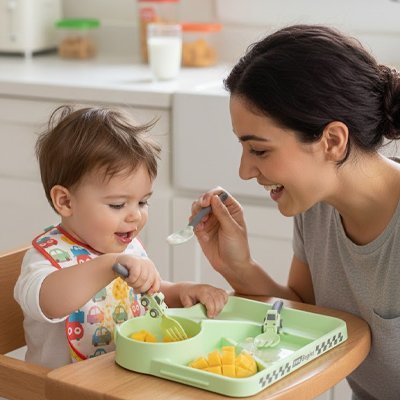 Assiette bebe | Antidérapante | Maman Magnifique