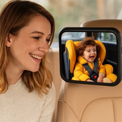 Miroir voiture bébé | Grand Angle Sécurité | Maman Magnifique