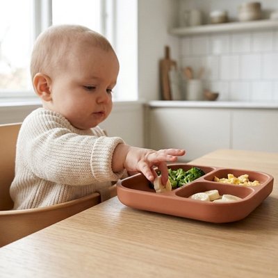 Assiette bébé ventouse | Antidérapante | Maman Magnifique