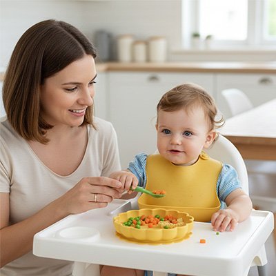 Assiette bébé ventouse | Antidérapante | Maman Magnifique
