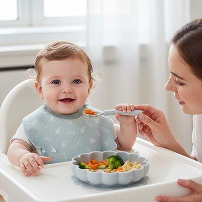 Assiette bébé ventouse | Antidérapante | Maman Magnifique