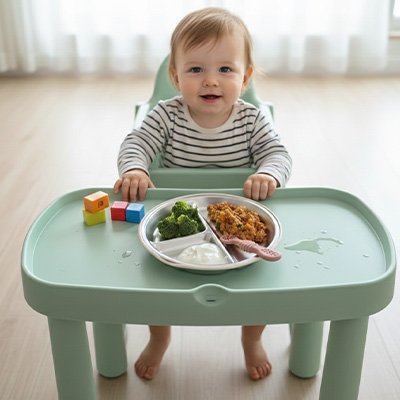 Assiette bébé ventouse | Antidérapante | Maman Magnifique