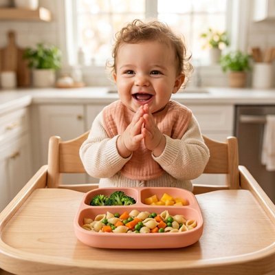 Assiette bébé ventouse | Antidérapante | Maman Magnifique