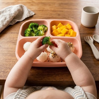 Assiette bébé ventouse | Antidérapante | Maman Magnifique
