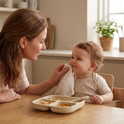 Assiette bébé ventouse | Antidérapante | Maman Magnifique