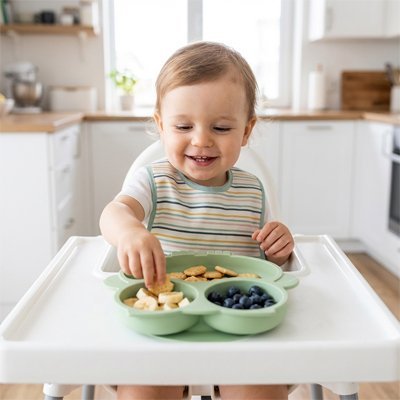 Assiette bebe ventouse | Antidérapante | Maman Magnifique