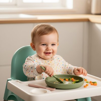 Assiette bebe | Antidérapante Compartimentée | Maman Magnifique