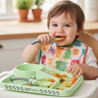Assiette bebe | Antidérapante | Maman Magnifique