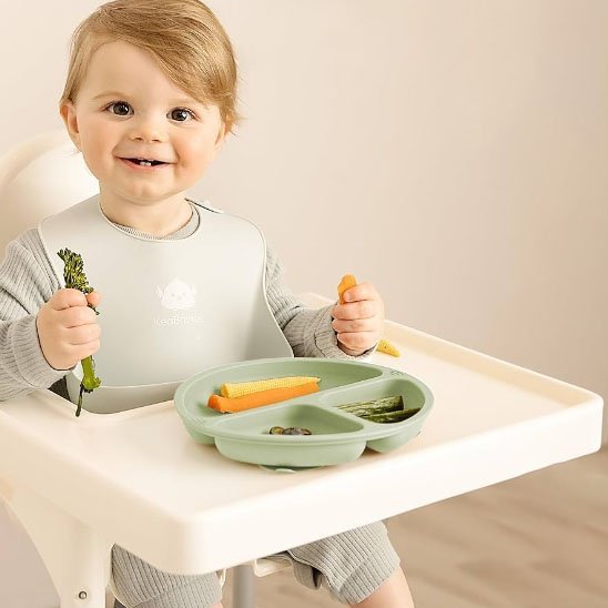 Assiette bebe | Antidérapante Compartimentée | Maman Magnifique