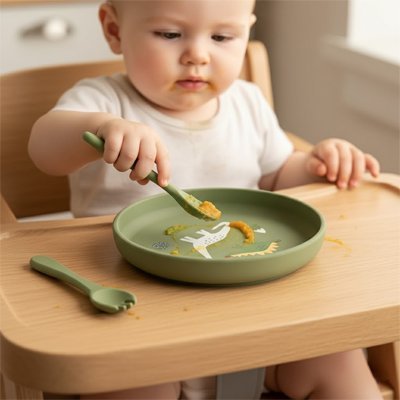 Assiette bebe | Antidérapante Compartimentée | Maman Magnifique