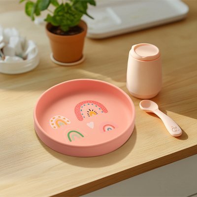 Assiette bebe | Antidérapante Compartimentée | Maman Magnifique