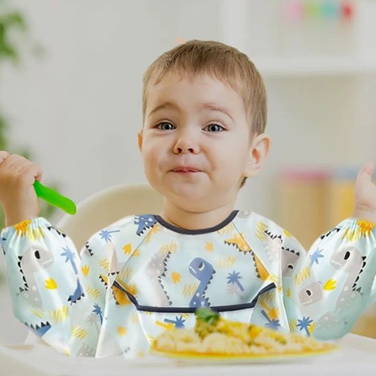 Bavoir manche longue