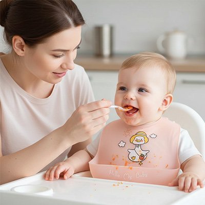 Bavoir silicone | Souple et lavable | Maman Magnifique