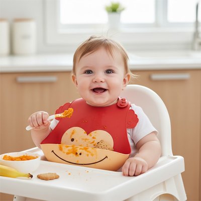 Bavoir silicone | Souple et imperméable | Maman Magnifique