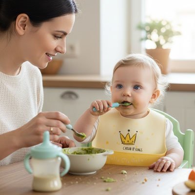 Bavoir silicone | Souple et lavable | Maman Magnifique