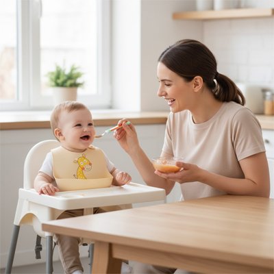 Bavoir silicone | Souple et imperméable | Maman Magnifique