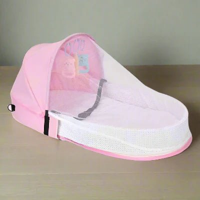 Berceau de Voyage - BabyNest™ - Rose - Maman Magnifique