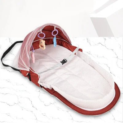 Berceau de Voyage - BabyNest™ - Rouge - Maman Magnifique