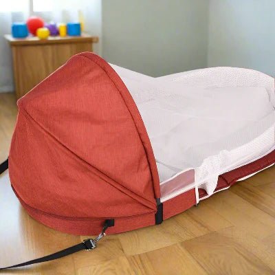 Berceau de Voyage - BabyNest™ - Rouge - Maman Magnifique