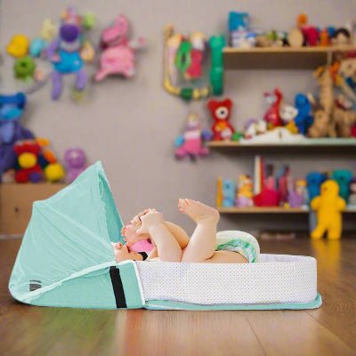 Berceau de Voyage - BabyNest™ - Vert - Maman Magnifique