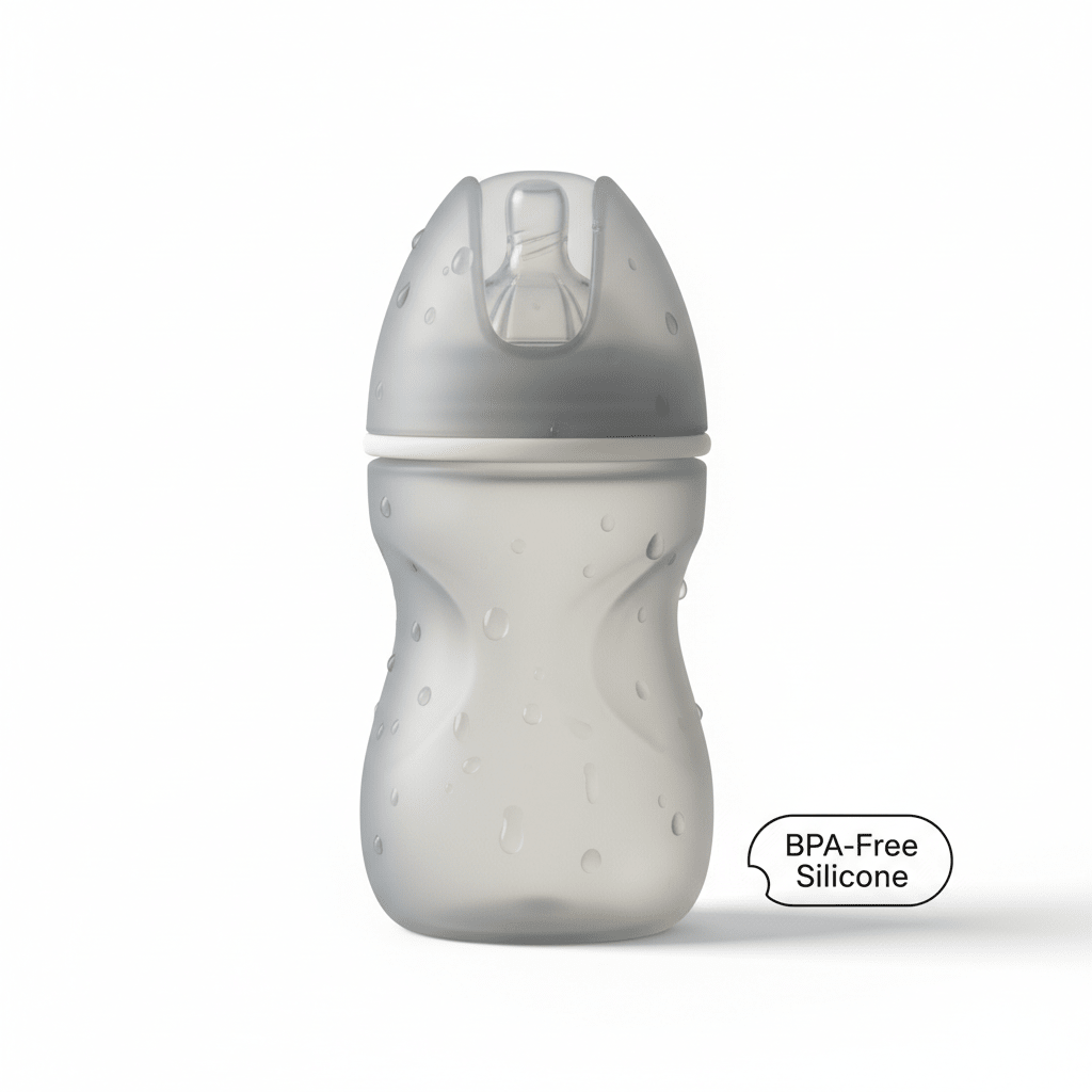 Biberon Anti-Coliques Silicone Sans BPA | Confort Bébé | Maman Magnifique