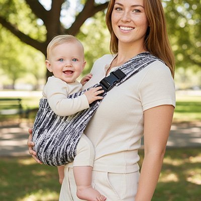 Écharpe de Portage Bébé Ergonomique | Lien Parent-Enfant | Maman Magnifique