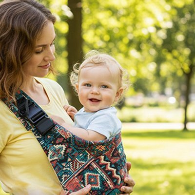 Écharpe de Portage Bébé Ergonomique | Lien Parent-Enfant | Maman Magnifique