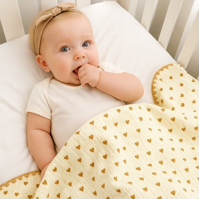 couverture bébé | Ultra-Douce Coton & Mousseline | Maman Magnifique