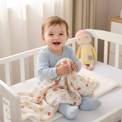 couverture bébé | Ultra-Douce Mousseline | Maman Magnifique