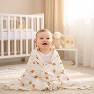 couverture bébé | Ultra-Douce Mousseline | Maman Magnifique