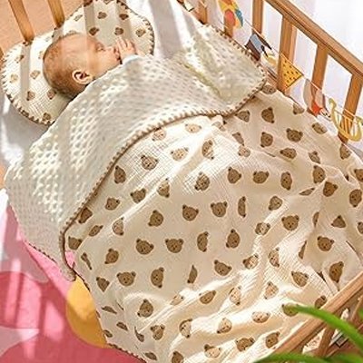 couverture bébé | Ultra-Douce Coton & Mousseline | Maman Magnifique