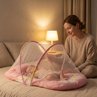 Lit moustiquaire bébé | Protection Optimale | Maman Magnifique