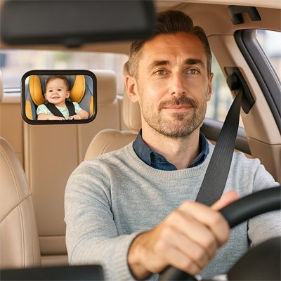 Miroir voiture bébé | Grand Angle Sécurité | Maman Magnifique
