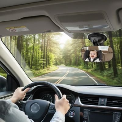 Miroir voiture bébé | Vision Sécurisée | Maman Magnifique