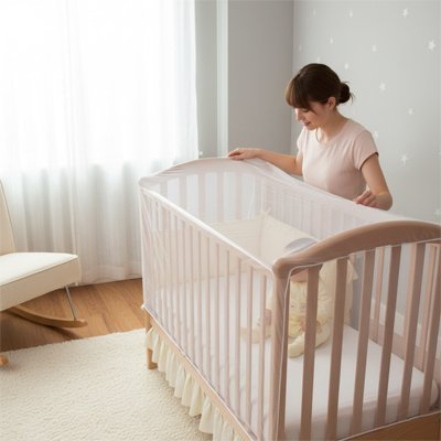 Moustiquaire Lit Bébé Protection Douce | Sommeil Tranquille | Maman Magnifique