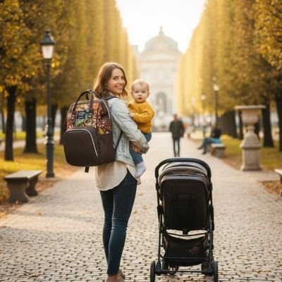 sac à langer Multifonction Élégant | Grande Capacité Bébé | Maman Magnifique