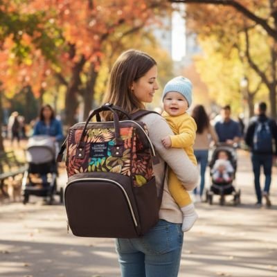 sac à langer Multifonction Élégant | Grande Capacité Bébé | Maman Magnifique