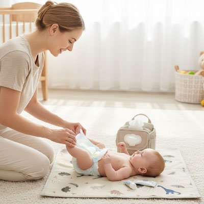 Tapis à langer nomade 