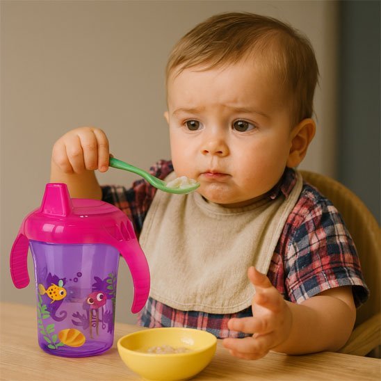 Verre pour bebe | Incassable Antifuite | Maman Magnifique